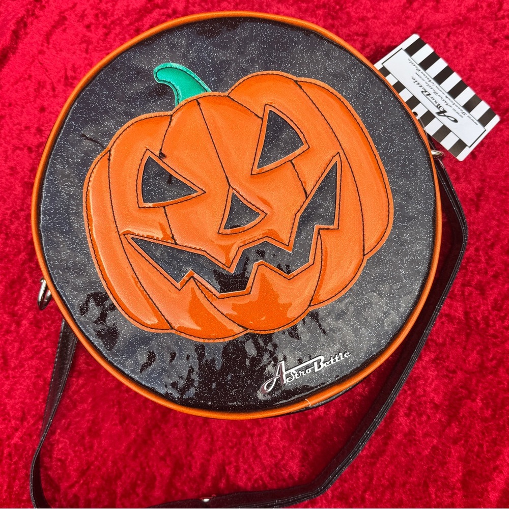 Spooky Jack! Pumpkin Purse - Midnight Glitter - Halloween